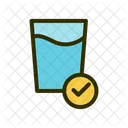Water Intake Hydration Health Icon