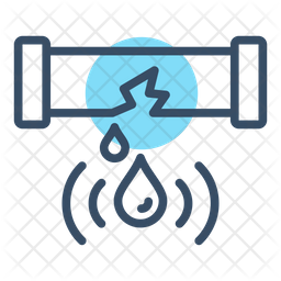 Water leak Icon - Download in Line Style