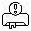 Water Leak Warning Air Conditioning Icon