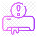 Water Leak Warning Air Conditioning Icon