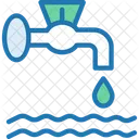 Water Leakage Water Waste Water Drop Icon