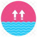 Water Level High Water Level Liquid Level Icon