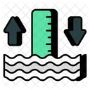 Water Level High Level Water Rise Icon