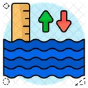 Water Level Sea Water Ocean Height Icon