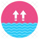 Water Level High Water Level Liquid Level Icon