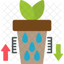 Water level in plant  Icon