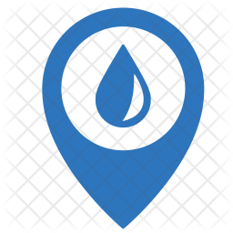 Water location Icon - Download in Flat Style