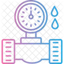 Water Meter Plumbing Gauge Icon