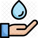 Water on hand  Icon