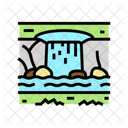 Water Plan Icon - Download in Dualtone Style