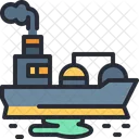 Water Pollution Oil Spill Oil Tanker Icon