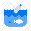 Ocean Waste Pollution Icon