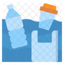 Garbage Pollution Water Icon
