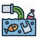 Water Pollution Plastic Ecology Icon