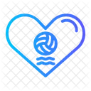 Water Polo Water Sports Hearts Icon