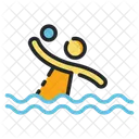 Water Polo Jeu Deau Sports Nautiques Icône