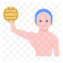 Sports Man Water Polo Athlete Icône