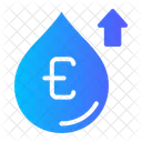 Water Price Growth Price Up Icon