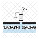 Water Pump Groundwater Bucket Icon