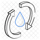 Water Recycle Water Refresh Oil Icon