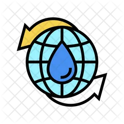 Water Recycle Chain  Icon