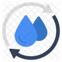 Water Recycling Water Reprocess Aqua Recycling Icon