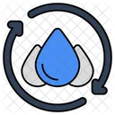 Water Recycling Water Reprocess Liquid Recycling Icon