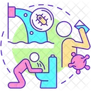Water related illnesses  Icon