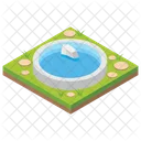 Water Reservoir Pool Cityscape Icon