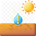 Water Scarcity Drought Famine Icon