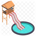 Speed Slide Water Park Pool Icon