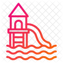 Water Slide Aquatic Ride Icon