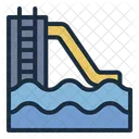 Water Slide Water Park Slide Icon