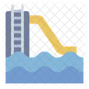 Water Slide Water Park Slide Icon