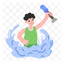Water splashes  Icon