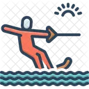 Water Sport Surfing Skurfing Icon