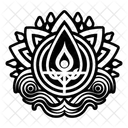 Water Symbol Pagan Wicca Icon