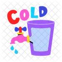 Water Tap Water Glass Cold Water Icon
