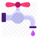Water Tap Water Droplet Dripping Faucet Icon