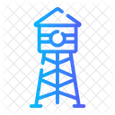 Water Tower Storage Watering Icon