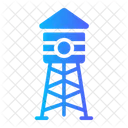 Water Tower Storage Watering Icon
