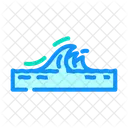Water Waves Disaster Icon