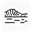 Water Waves Disaster Icon