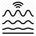 Waves Insulation Sound Absorption Icon