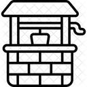井戸、貯水、貯水池 アイコン