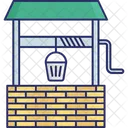 Cartoon Well Water Plant Water Well Icon