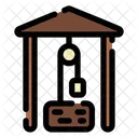 Water Well Garden Construction Icon