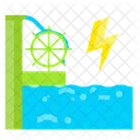 Water Wheel Power Water Icon