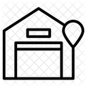 Water with garage  Icon