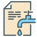 Waterbill Leaking Water Leakage Icon